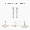 GILDED 1/4, 1/2, 1, 2 Carat Total Weight Lab-Grown Diamond Prong Set Hoop Earrings in 925 Sterling Silver & 14KT Yellow Gold Plated Silver - 2 of 4