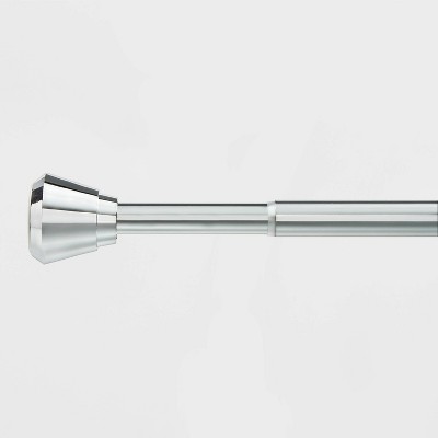 86" Dual Mount Rust Resistant Shower Curtain Rod Chrome - Made By Design&#153;