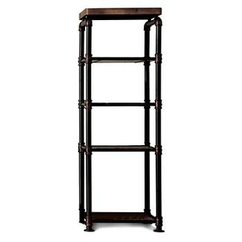 Stonehedge Industrial Pipe Inspired Pier Cabinet Black/Natural - HOMES: Inside + Out