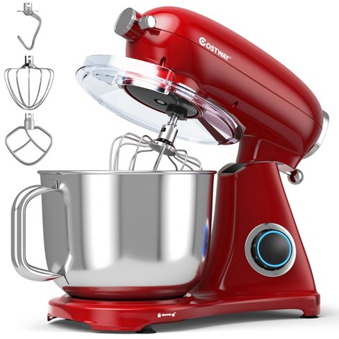Costway 7 Qt Electric Tilt-Head Food Stand Mixer 3 Attachment w/Power Hub Silver\Red\Black\Blue - image 1 of 4