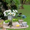 VisioGear Coral Planter with Textured Beige Finish, Modern Design for Indoor and Outdoor Spaces, Beige, 8"*7.3"*7.5" - 4 of 4