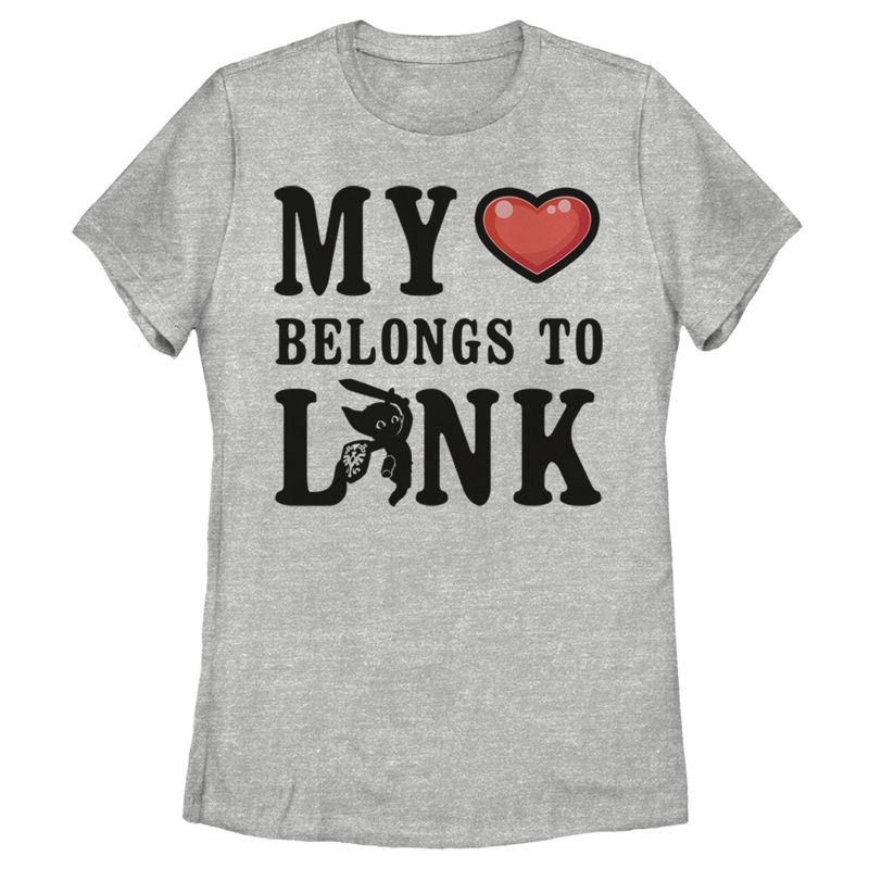 Women's Nintendo My Heart Belongs to Link T-Shirt, 1 of 5