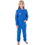 NASA Girls' Meatball Space Suit Astronaut Costume One Piece Pajama Union Suit Blue