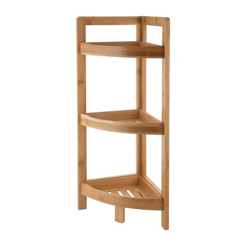 loveTEAK 3-tier Corner Shelf