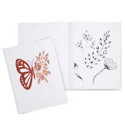 White Hardcover Blank Travel Notebooks, 8.5x11 inches, Multi-pack