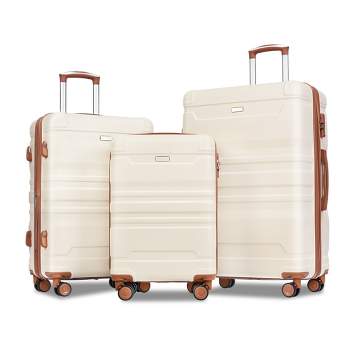 3 PCS Luggage Set, ABS Hardshell Expanable Spinner Suitcase with TSA Lock (20/24/28)-ModernLuxe
