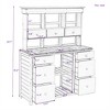 SKRAN Garden Potting Bench Table, Rustic and Sleek Design with Multiple Drawers and Shelves for Storage, Brown - 3 of 4