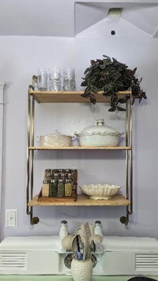 Collar Brass Wall Shelf Small 18 + Reviews