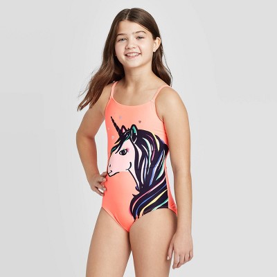 unicorn bathing suit little girl