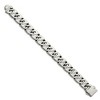 Black Bow Jewelry Men's 15mm Stainless Steel Fancy Anchor Chain Bracelet, 8.5 Inch - 2 of 4