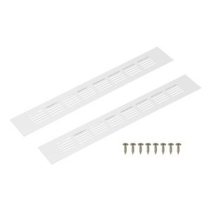 Unique Bargains Aluminum Alloy Cabinet Wardrobe Shoe Closet Rectangle Ventilation Grilles 2 Pcs - 1 of 4
