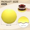 Unique Bargains Disposable Greaseproof Cardboard Scalloped Cake Platters 10 Pcs - 2 of 4