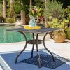 37" Square Dining Table, Outdoor Mesh Style Rust-resistant Aluminum Dining Table, Seats 2-4 People Serving Table - 2 of 4