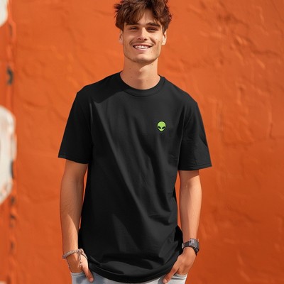 Мужские футболки Dalix Mens Alien Heavyweight Tee in Black S Small — фото 4