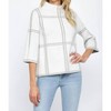 Women's Checker Sweater - Fate - 2 of 4