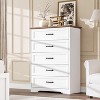 5/6 Drawer Dresser for Bedroom, Wooden Chest of Drawers with Wide Handles, Modern Farmhouse Storage Cabinet Organizer for Bedroom, Living Room - 3 of 4
