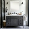 Amanti Art Incline Non-Beveled Wood Framed Bathroom Vanity Wall Mirror - 4 of 4