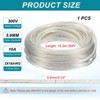 Unique Bargains Tinned Copper Insulated Heat Resistant PVC Covered 300V SVT Round Wire 18AWG - 2 of 4