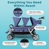 Gaggle by Foundations Jamboree 6 Seat Stroller, All Terrain Tubeless Wheels, Easy Fold - 4 of 4