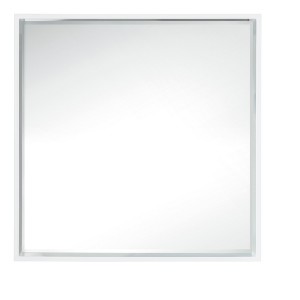 James Martin Vanities Milan 35.4" Square Cube Mirror, Glossy White - 1 of 2