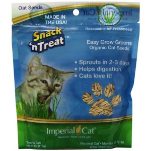 Imperial Cat Easy Grow Oat Grass Seeds, 4-Ounce - 1 of 3