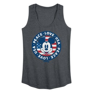 Women's - Disney - Americana Graphic Racerback Tank - 1 of 4