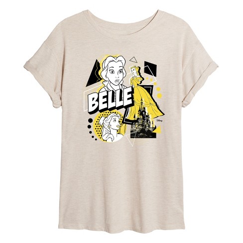 Women's - Disney Princess - Belle Pop Oversized Graphic T-Shirt - image 1 of 4