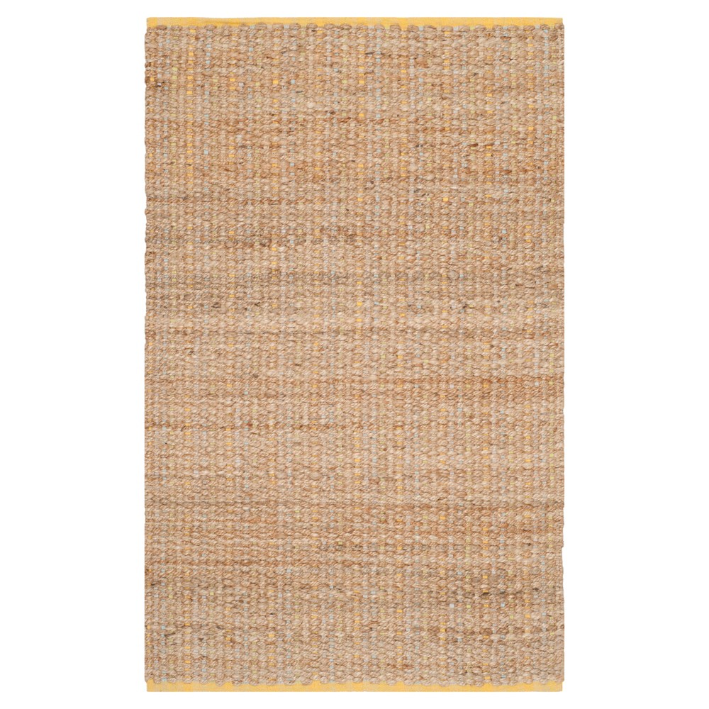 3'x5' Basket Weave Accent Rug Yellow - Safavieh
