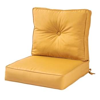 2pc Sunbrella Outdoor Deep Seat Cushion Set - Kensington Garden