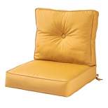 2pc Solid Wheat Outdoor Sunbrella Deep Seat Cushion Set - Kensington Garden