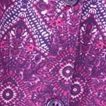 berry pink batik geo