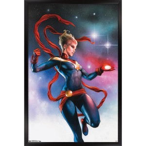 Trends International Marvel Cinematic Universe - Captain Marvel - Stars Framed Wall Poster Prints - 1 of 4