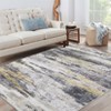 Abstract Machine Washable Rug with Rubber Backing for Living Room Modern Non-Slip Area Rug Easy-Cleaning Floor Carpet for Bedroom Dining Room - 3 of 4