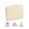 MyOfficeInnovations Manila File Folders 3-Tab Center Position Letter 100/Box (116780) - 2 of 4