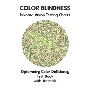 Color Blindness Ishihara Vision Testing Charts Optometry Color Deficiency Test Book With Animals - by  Conroy Ronald (Paperback)