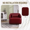 TiramisuBest Swivel Barrel Chair, Comfy Round Accent Sofa Chair for Living Room, 360 Degree Swivel Barrel Club Chair, Leisure Arm Chair - 2 of 4
