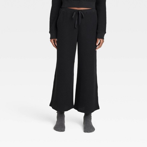 Women's Waffle Lounge Pants - Stars Above™ Black S : Target