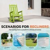 Hyleory HDPE Modern Resin Rocking Chair, Extra Wide Outdoor Adirondack Chair - 4 of 4