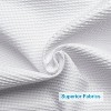 LunaLulinlk Waffle Shower Curtain, White Shower Curtain with Waffle Weave - 4 of 4