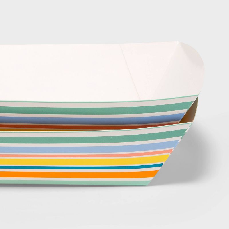 10ct Paper Hot Dog Boats Summer Stripe - Sun Squad&#8482;, 3 of 4