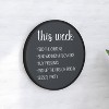 Merrick Lane Round Magnetic Chalkboard with Eraser, Chalk and Solid Wood Frame - 4 of 4