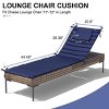 Pellebant 72inch Patio Chaise Lounge Chairs Cushion 22D Sponge 220gsm Polyester Fabric - 2 of 4