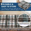 Washable Runner Rug, Modern Geometric Striped Non Slip Low Pile Carpet for Kitchen or Laundry Room - 4 of 4