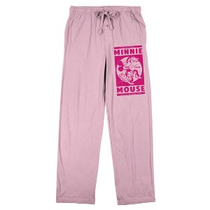 Disney Minne Mouse Since 1928 Women's Pink Sleep Pajama Pants - 1 of 4