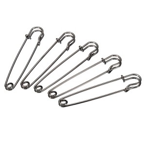 Unique Bargains Metal DIY Blankets Crafts Brooch Making Home Sewing Large Safety Pins 10 Pcs - 1 of 4