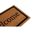 BirdRock Home Welcome Coir Doormat - 18 x 30" - (tan,black)  "Welcome" - image 3 of 4