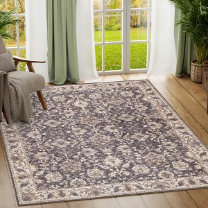 Maxax Machine Printed Vintage Area Rug For Living Room, Hallway Runner, Entryway Rug - 1 of 4