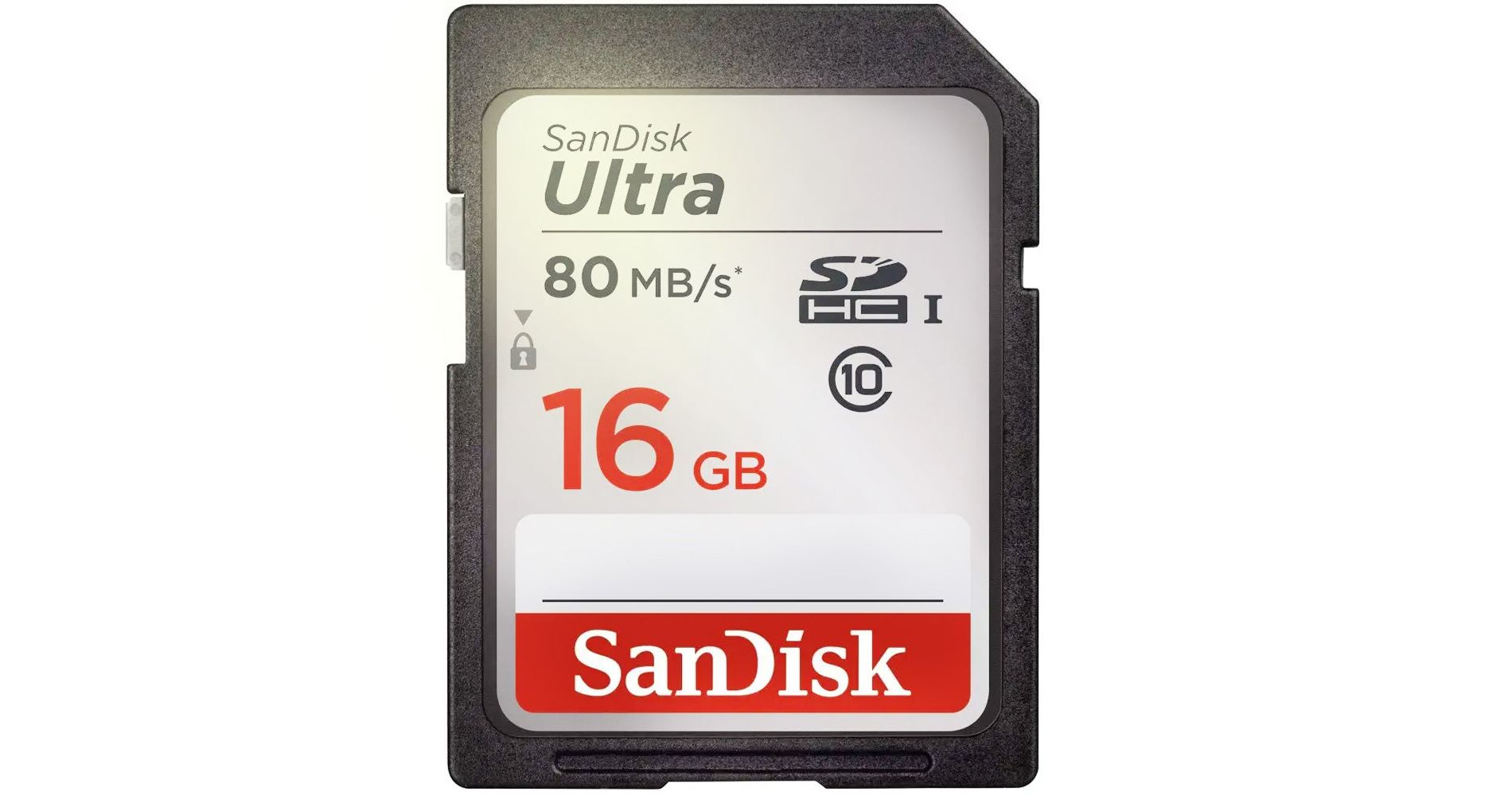 SanDisk Ultra 16GB Class 10 SDHC UHS-I Memory Card up to 80MB/s SDSDUNC-016G-GN6IN