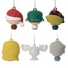 Hallmark 6pc National Lampoon's Christmas Vacation Mini Christmas Tree Ornament Set: Shatterproof, Indoor Decoration - 2 of 4