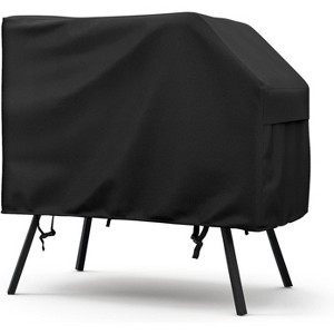 Upgraded Griddle Cover-22" 28" Single Shelf Griddle Cover with Hood and Stand for Blackstone, Waterproof & Heavy Duty with Large Air Vent and Straps - 1 of 4